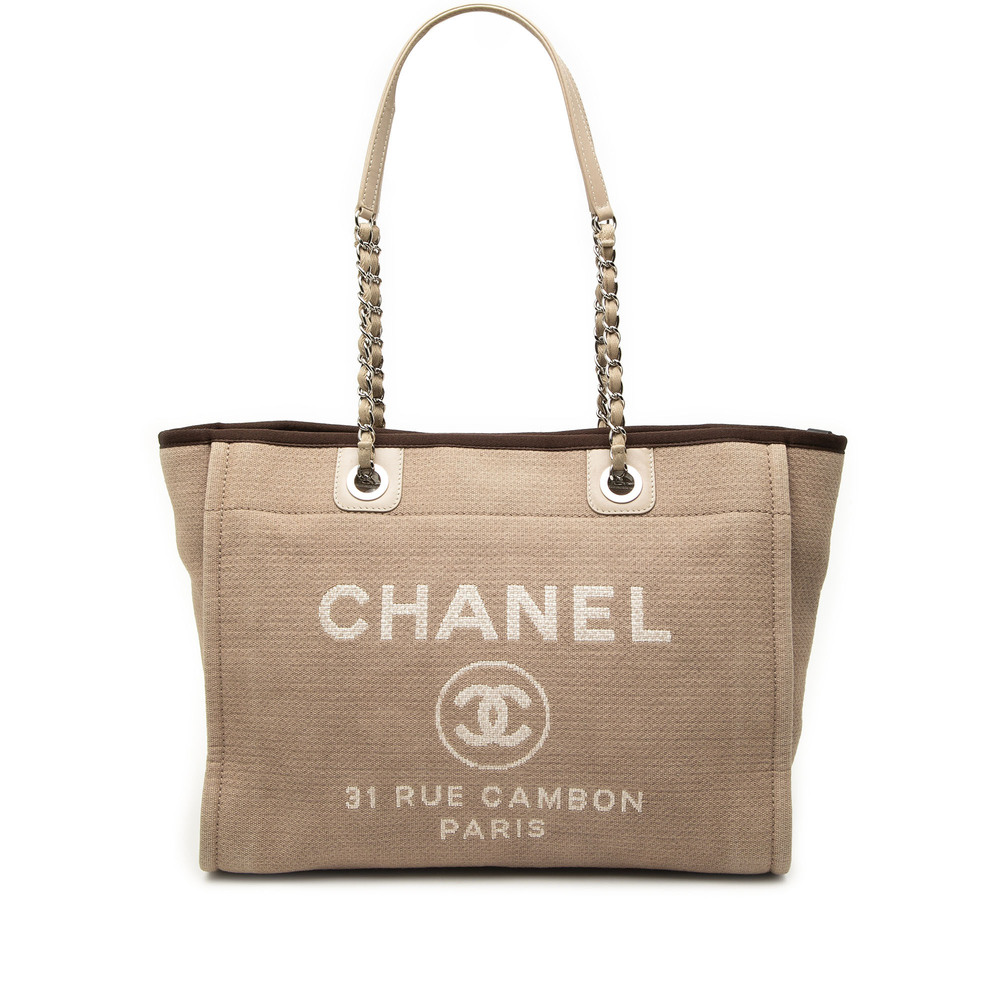 Pre-Loved Chanel Small Canvas Deauville Tote